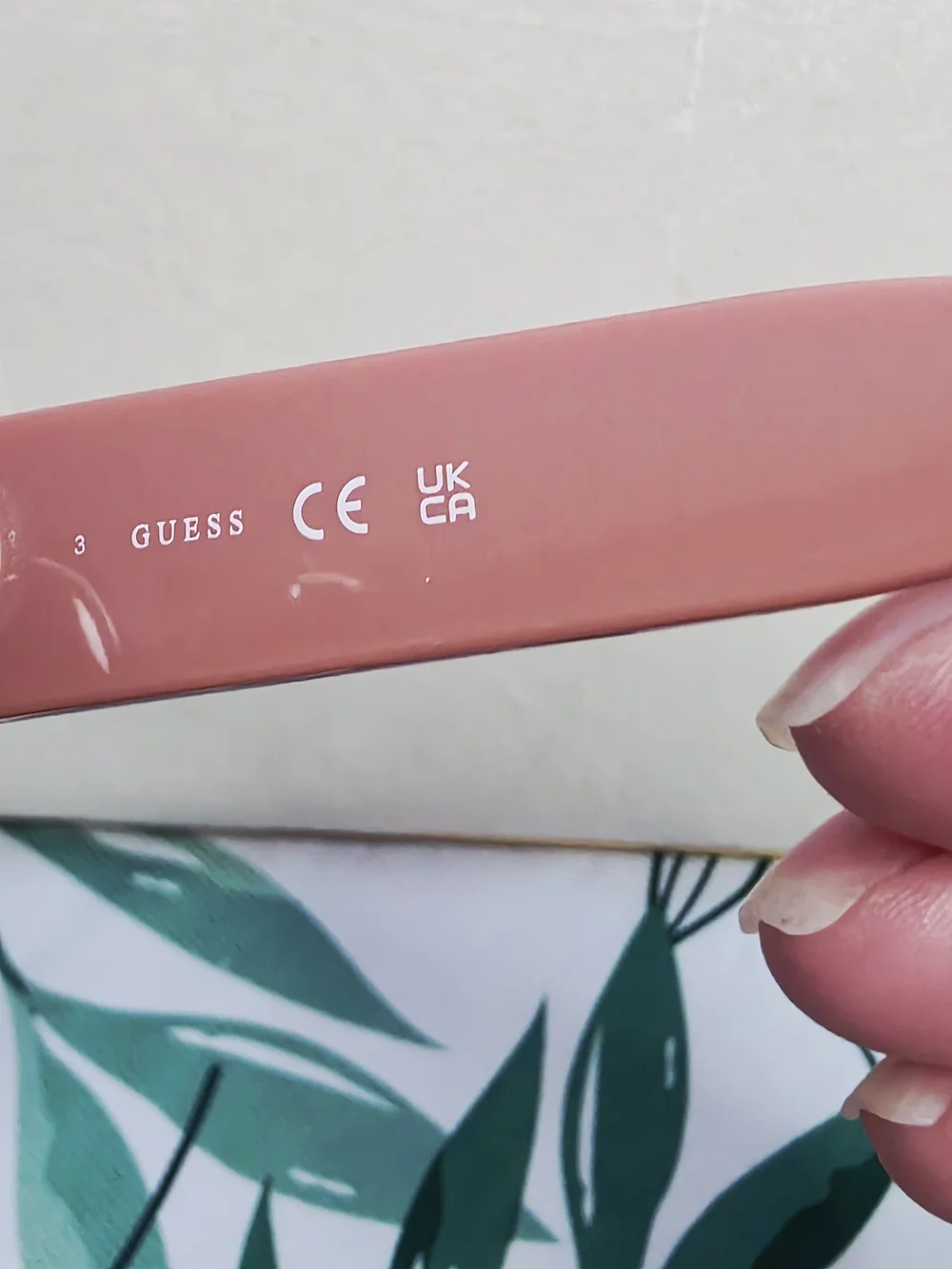 Guess Quattro G GU00200 Oversized Square Sunglasses Pink Brown Gradient Lens NWT